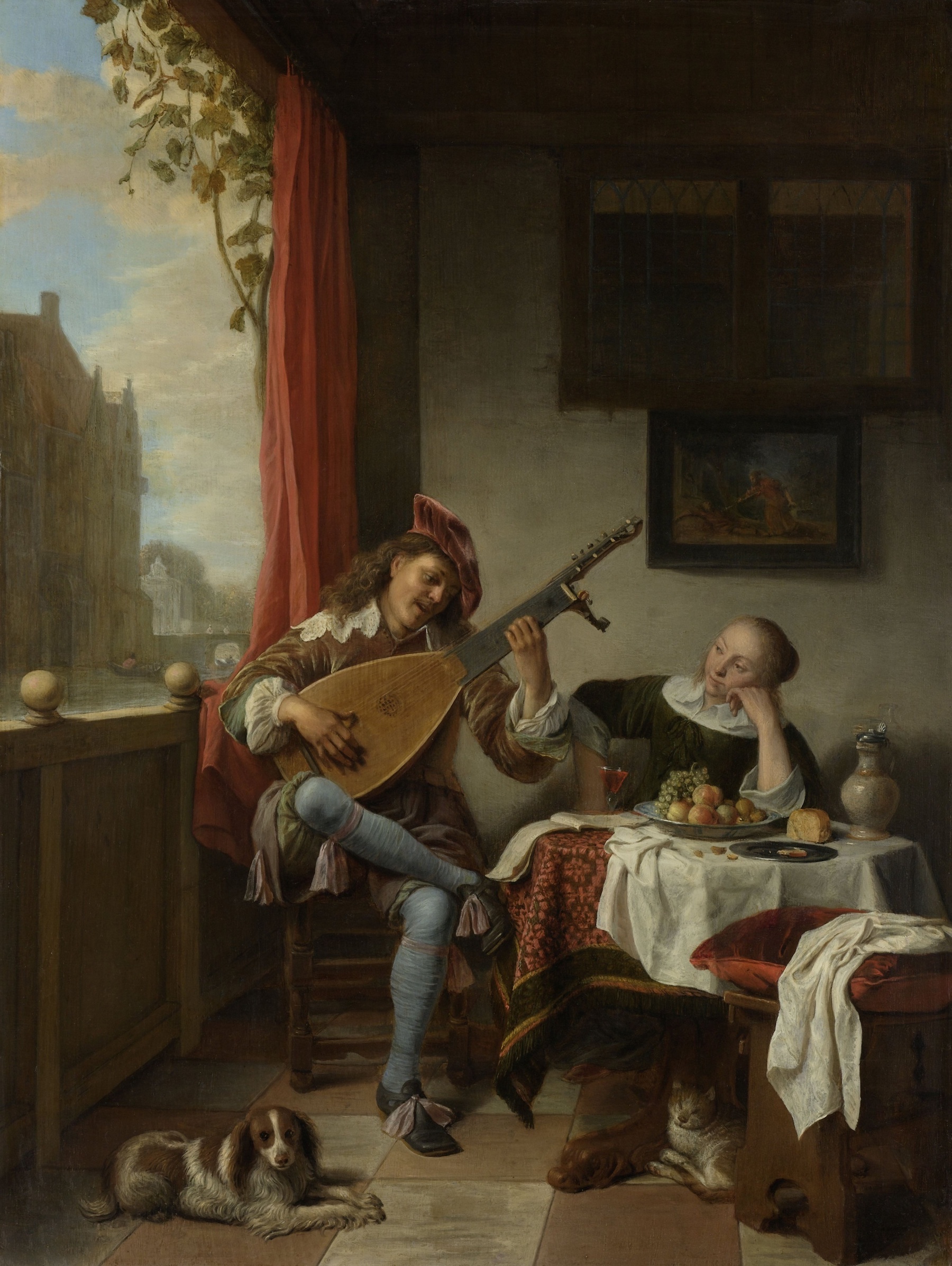 The,Lutenist,,By,Hendrick,Sorgh,,1661,,Dutch,Painting,,Oil,On